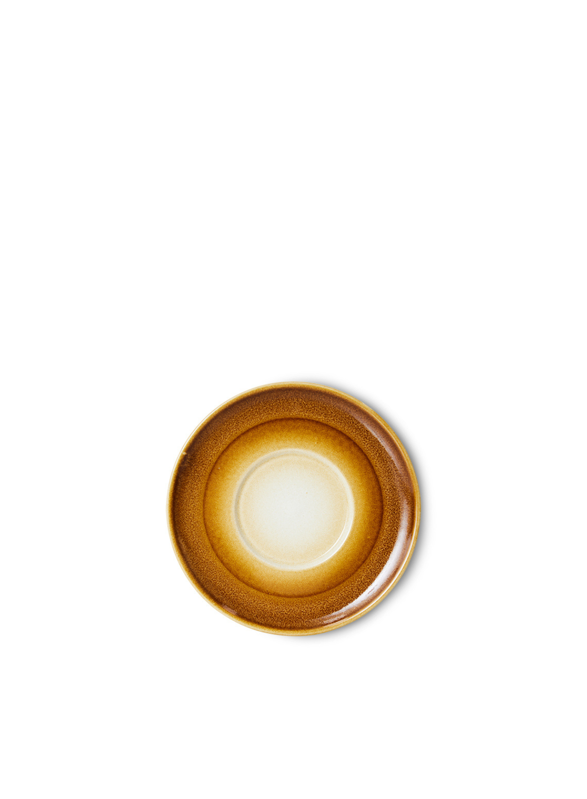 70's Ceramics Saucer in Brown from HK Living