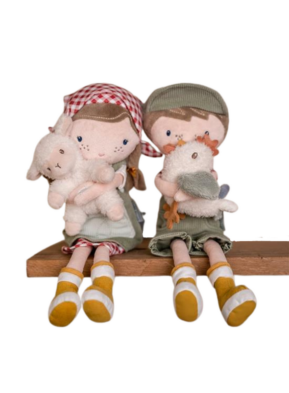 Cuddle Doll Farmer Rosa with Sheep from Little Dutch