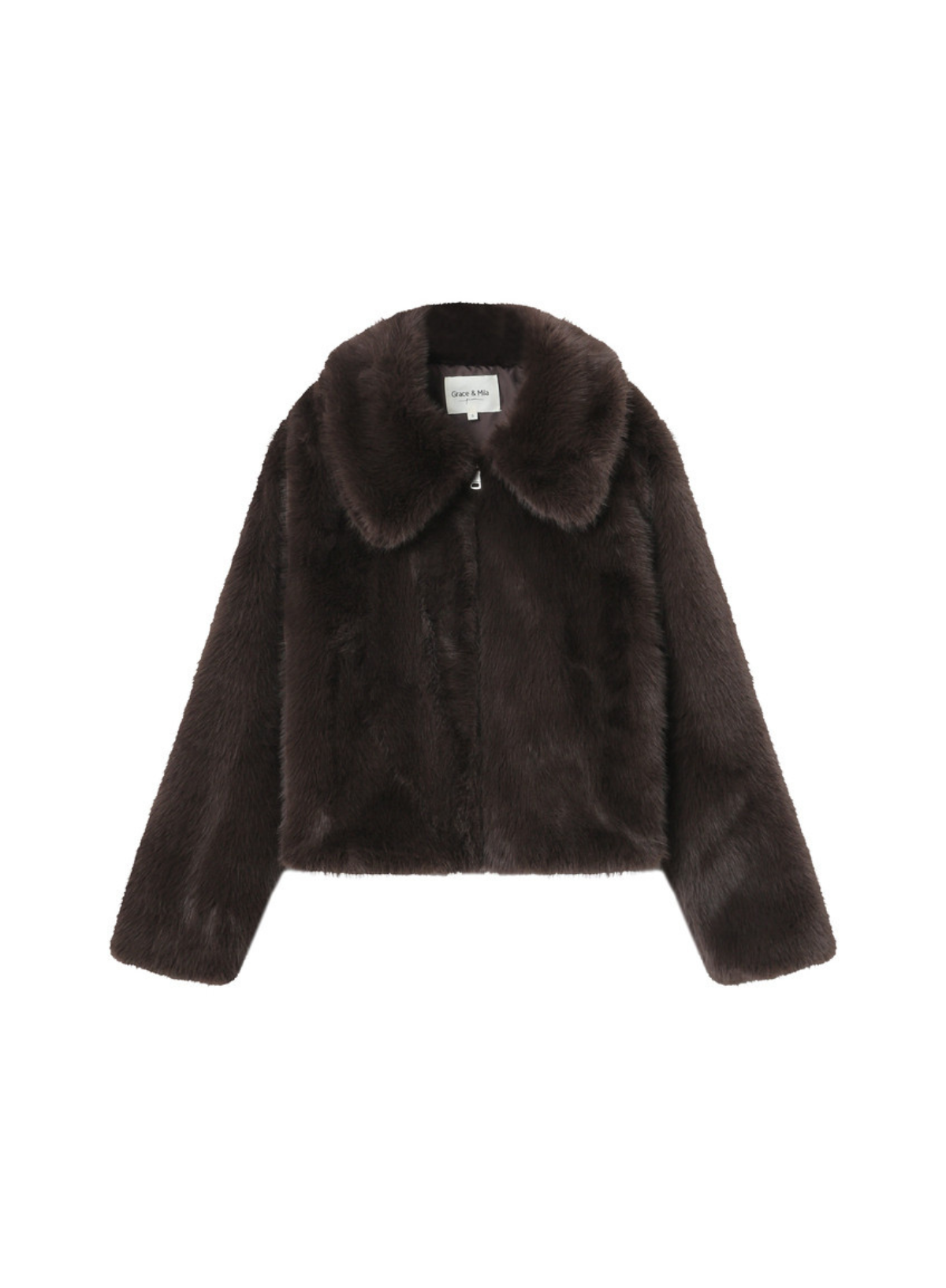 Grace & Mila Shonna Faux Fur Chocolate Jacket
