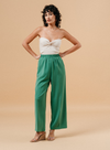 Match Wide Leg Trousers in Vert from Grace and Mila