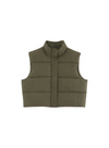 Nylon Waistcoat in Kaki from Grace & Mila