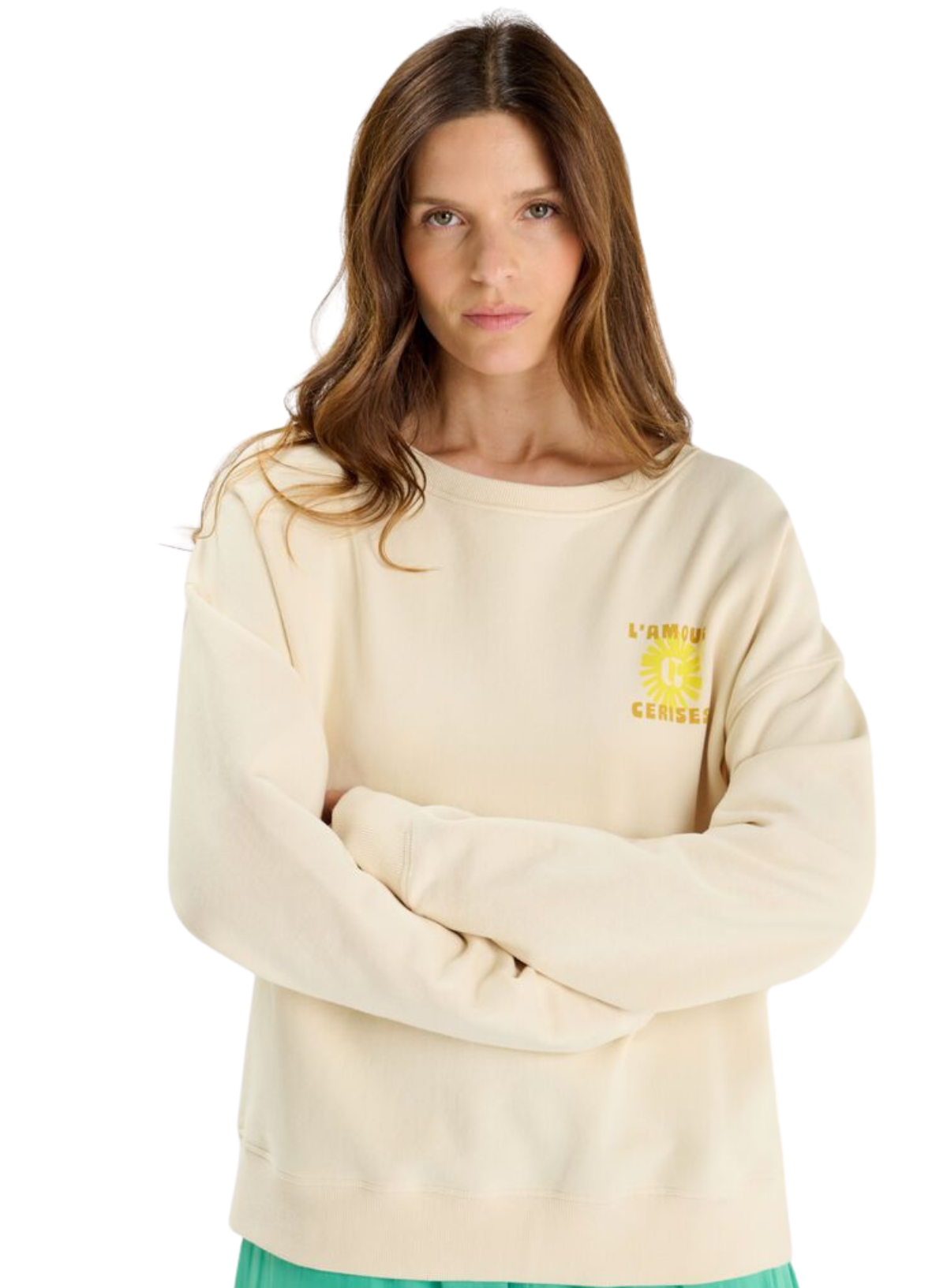 Le Temps des Cerises Sweatshirt in Craie