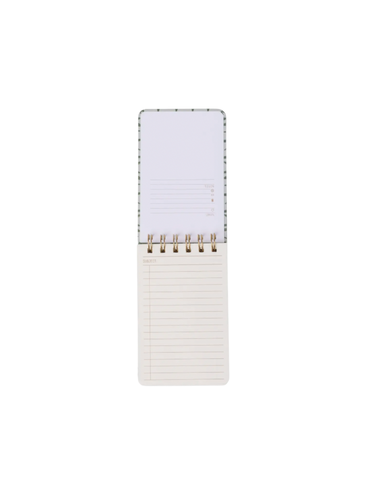 Designworks Tulip Twin Wire Notepad in Green Vine
