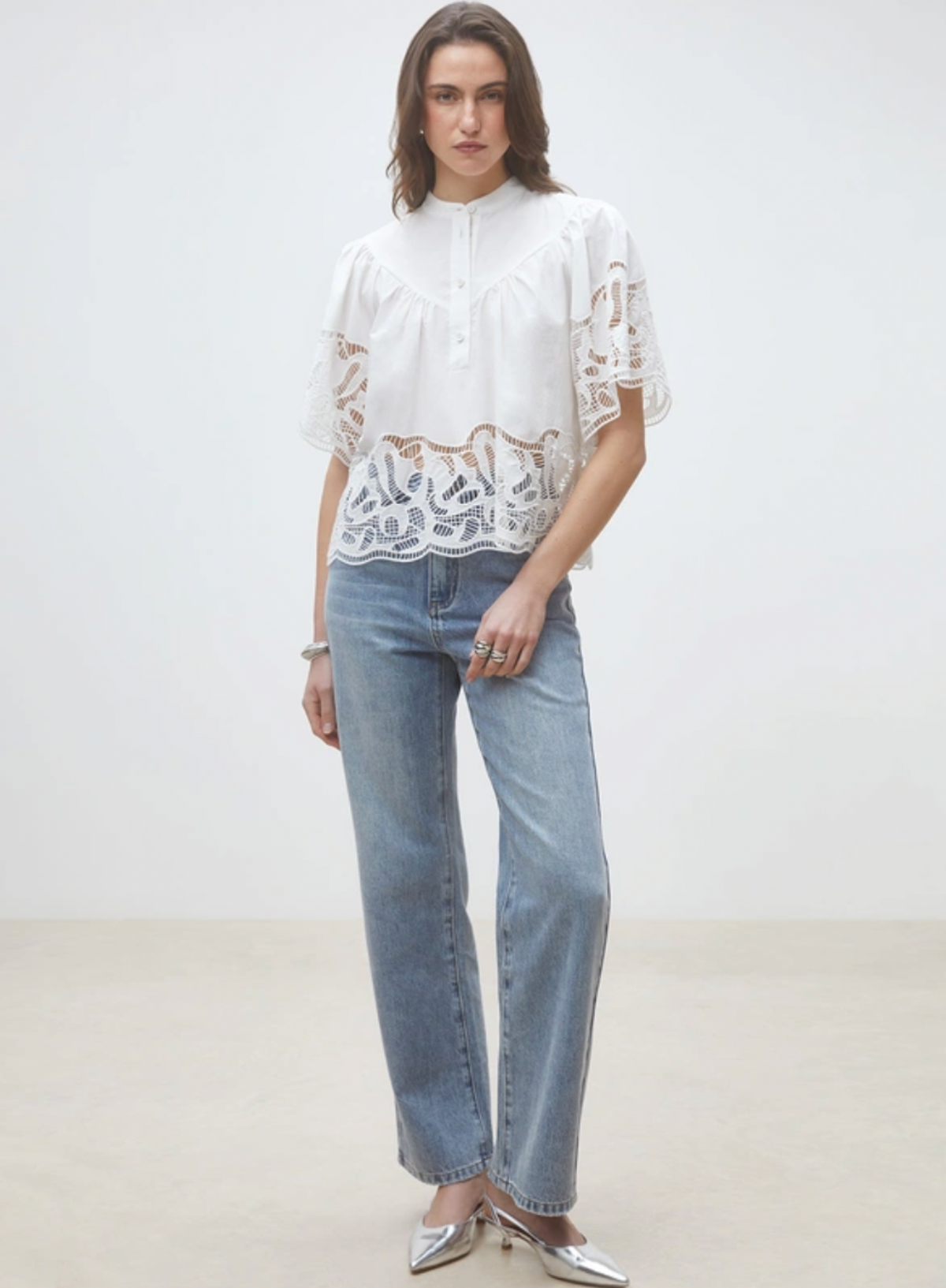 Suncoo Linda Blouse in White