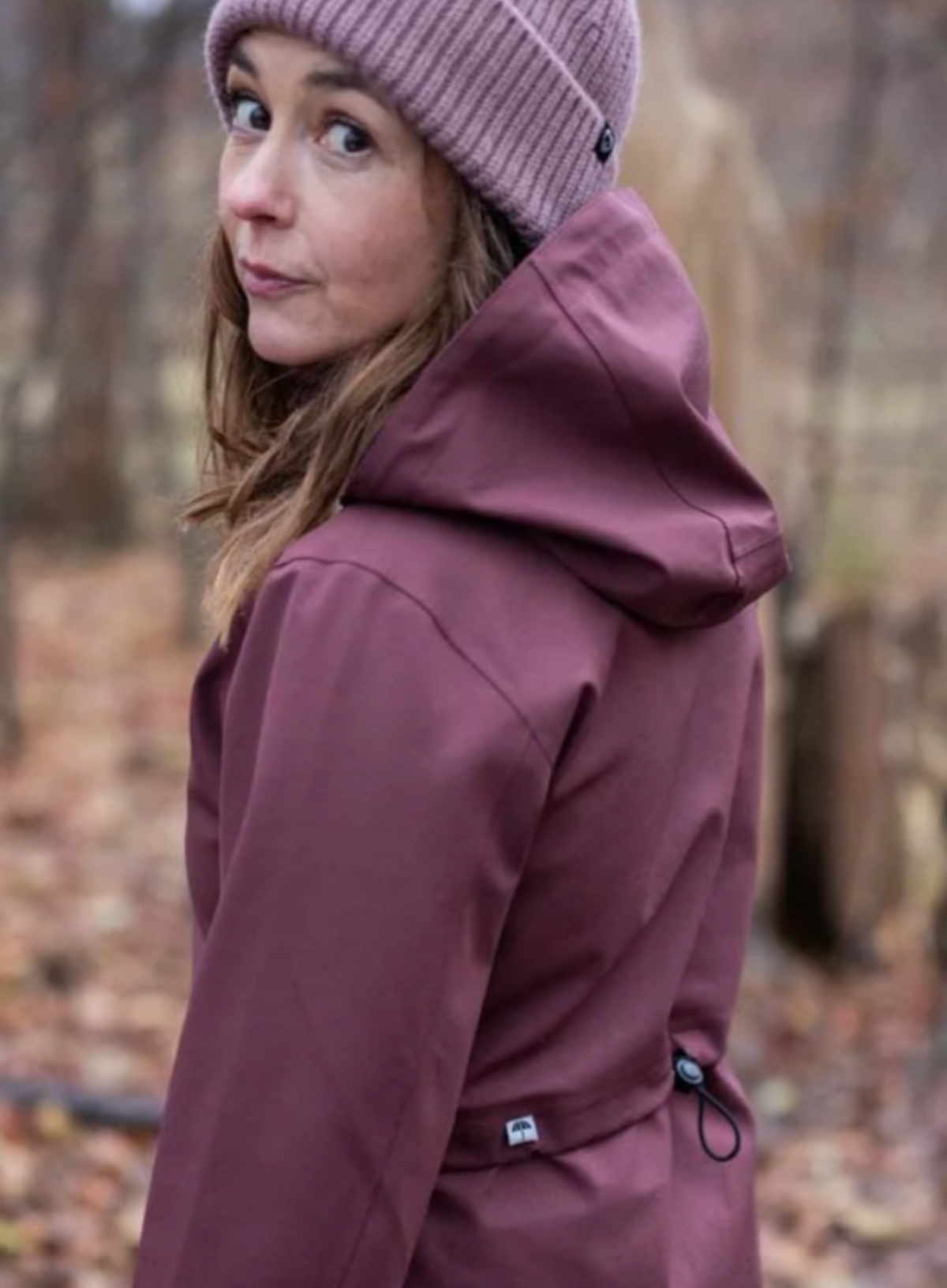 Danefae Dane Dog Walker Raincoat in Merlot