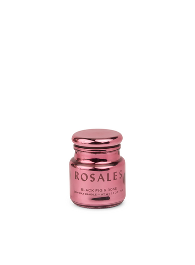 Chroma Rosales Hot Pink Metallic Glass Candle in Saffron Rose from Paddywax