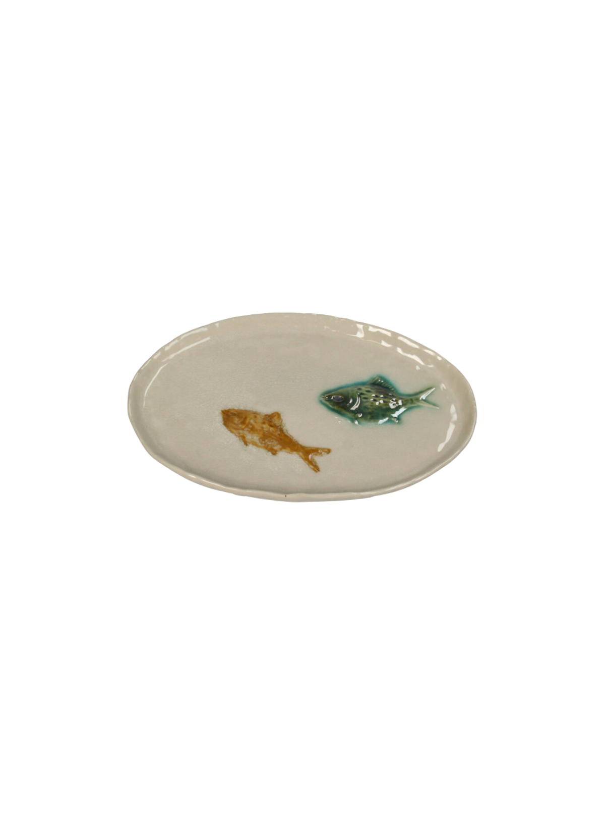 Kersten Fish Plate in Brown 24.5cm