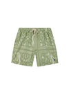 Mimizan Swim Shorts in Patterned Kaki from Faguo