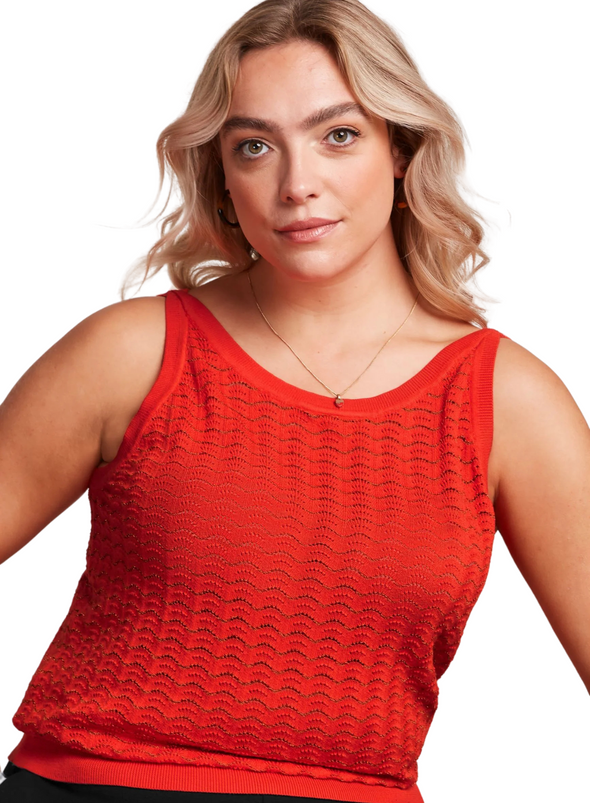 Hazel Top Onde in Spicy Orange from King Louie