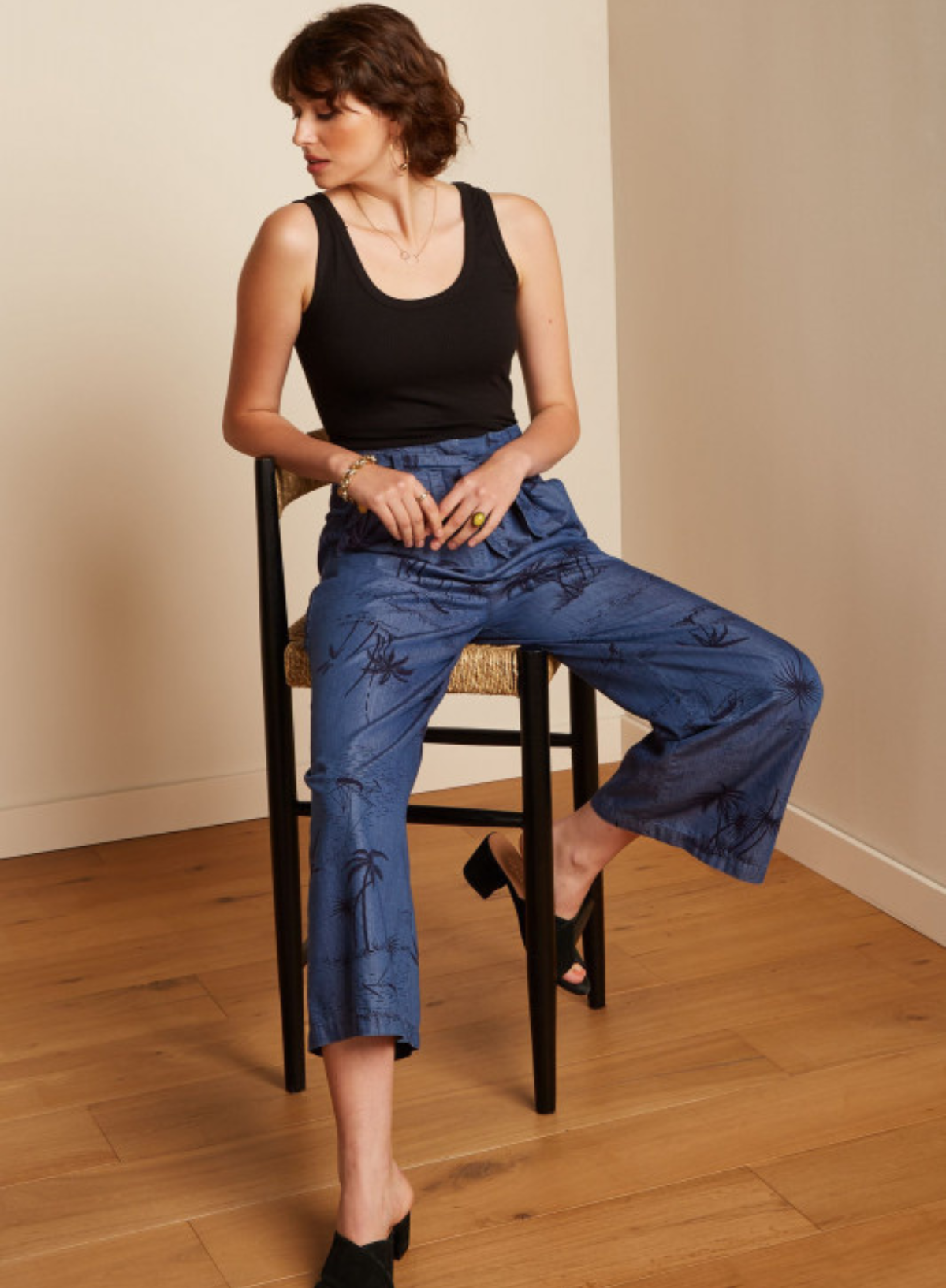 Neva Cropped Pants Daytrip in Denim Blue from King Louie