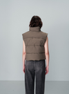 Nylon Waistcoat in Kaki from Grace & Mila