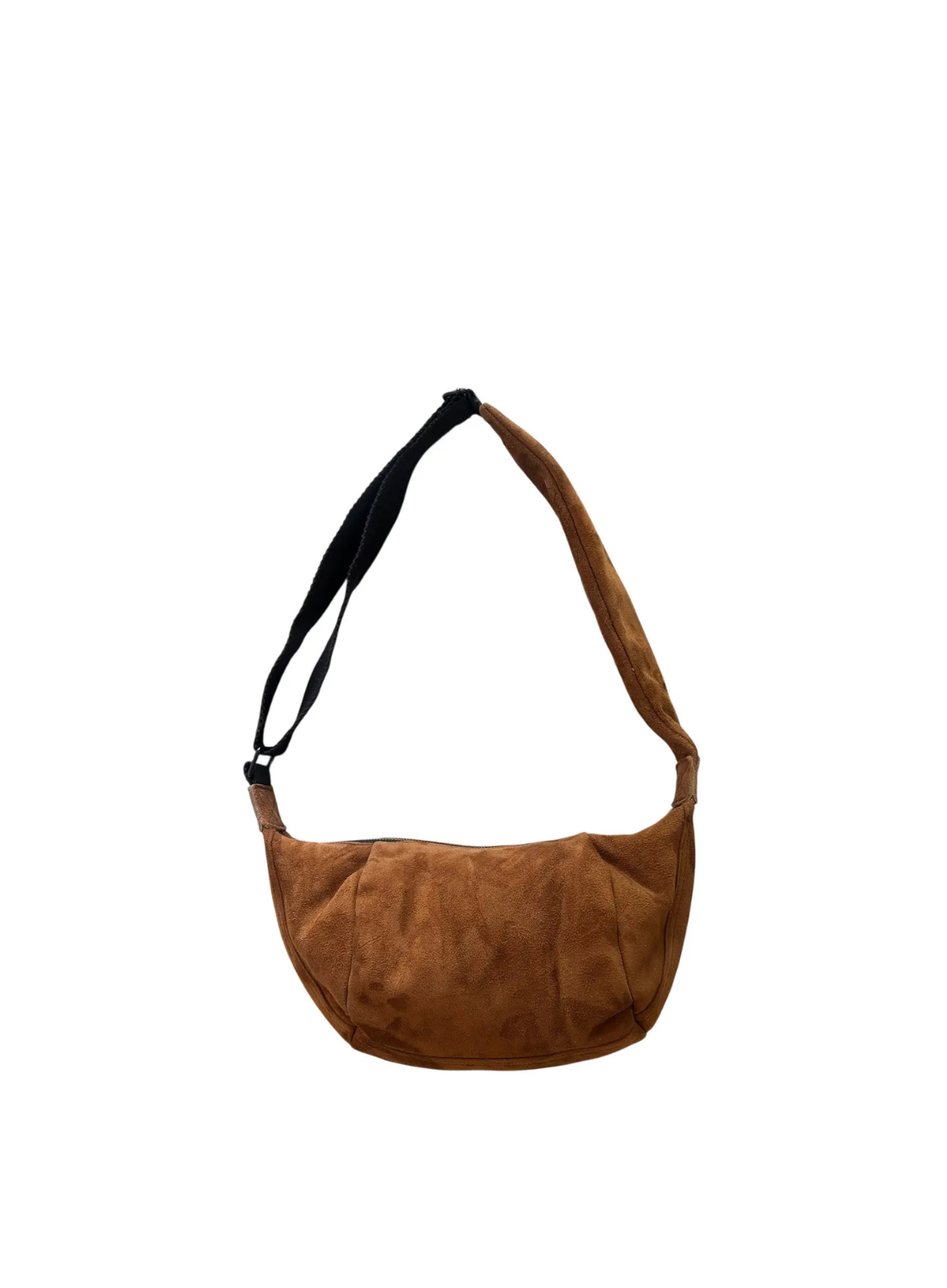 Brixton Cross Body Bag in Brown Suede Small from Sixton