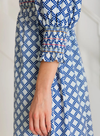 Troy Dress in Blue/White from Bonté