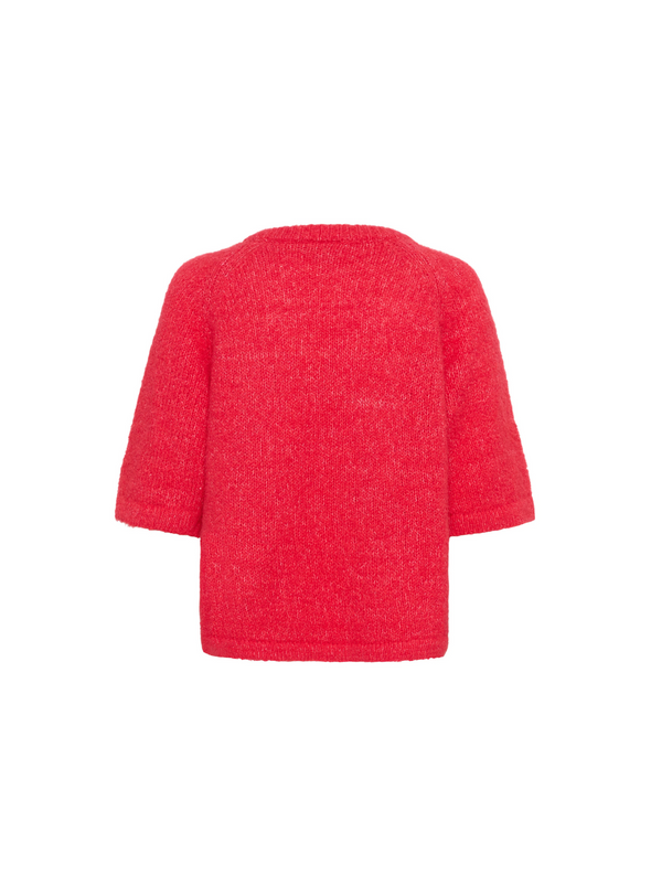 Emilie V-neck Pullover in Raspberry from Kaffe