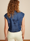 Knot Blouse Daytrip in Denim Blue from King Louie