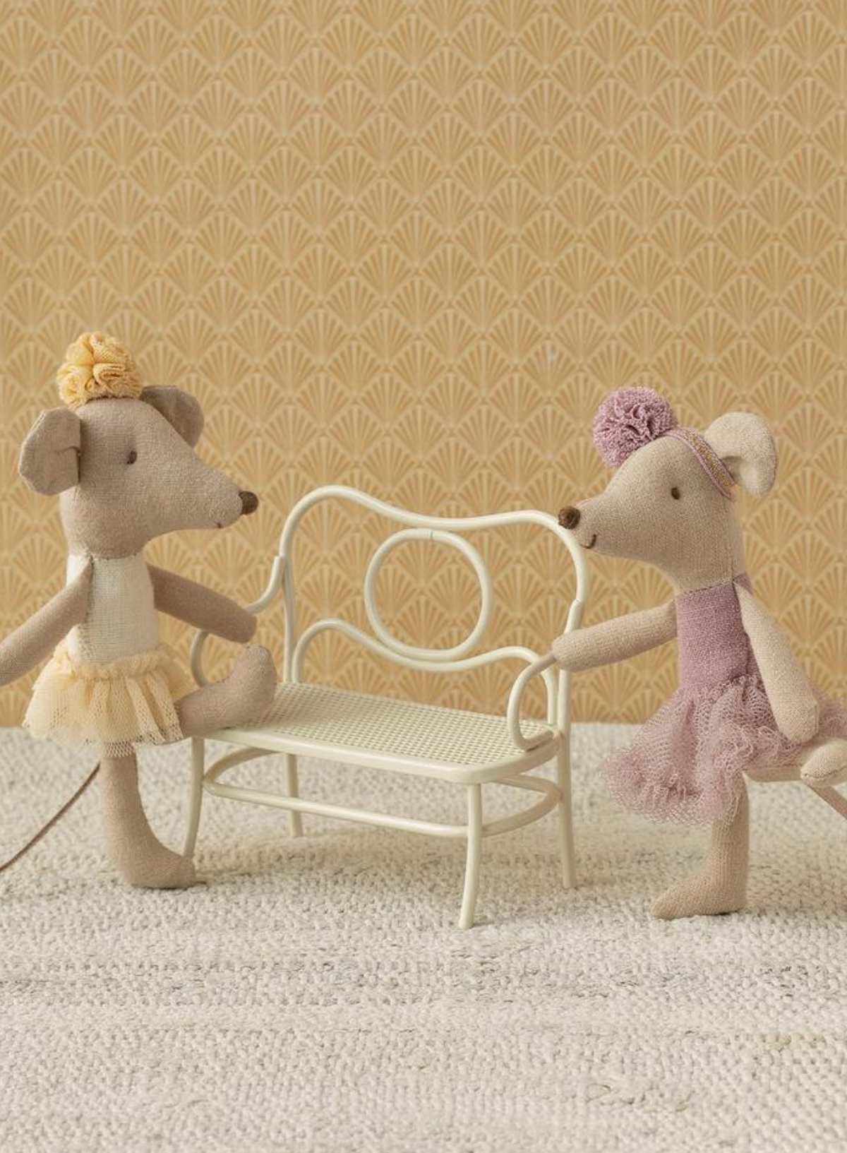 Maileg Ballerina Mouse Little Sister in Off White