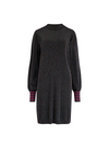 Julieta Knit Dress in Black Rainbow Sparkle from Sugarhill