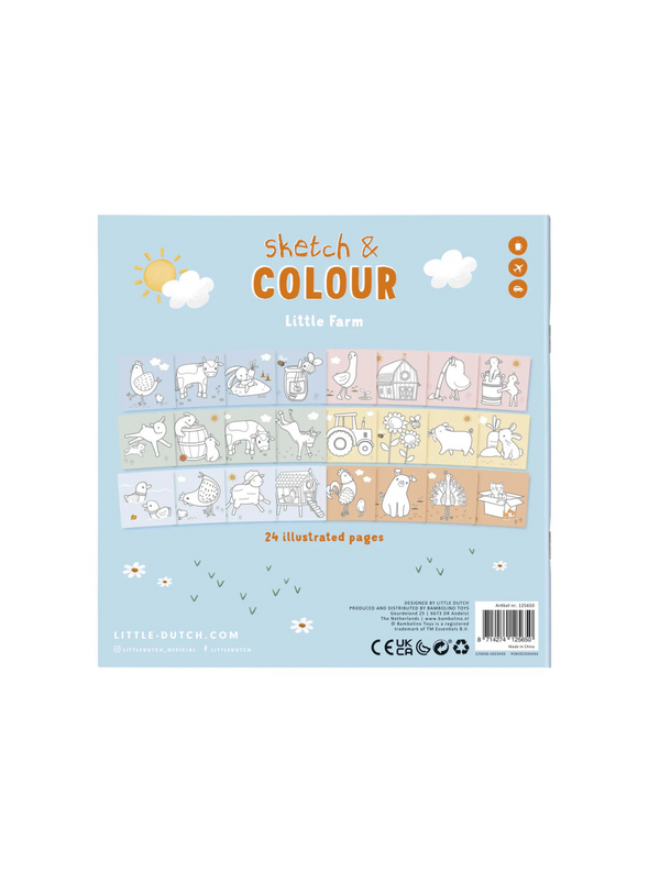 Sketch & Colour Little Farm from Little Dutch