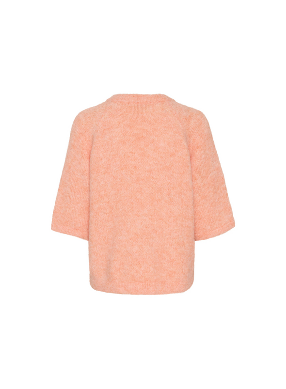 Emilie V-neck Pullover in Peach Nectar from Kaffe