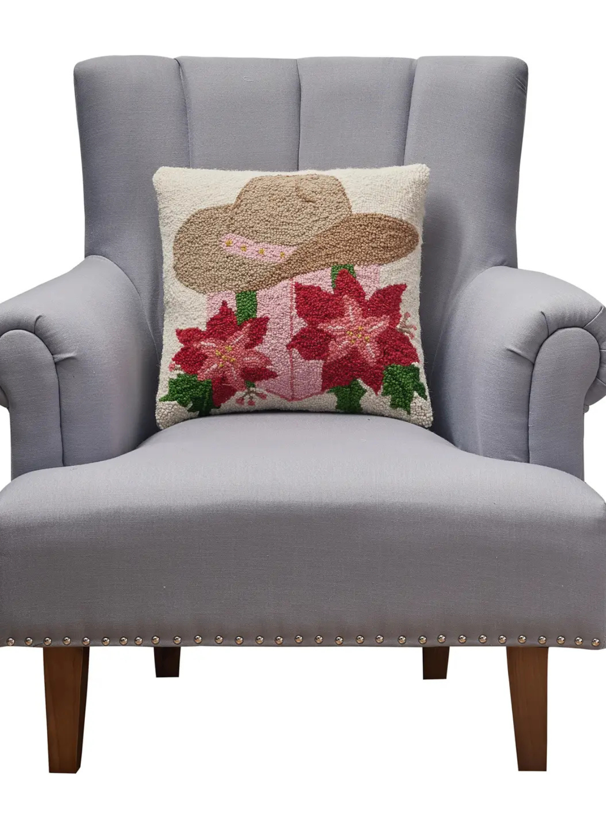 Pink Western Hat Hook Cushion from Peking Handicraft