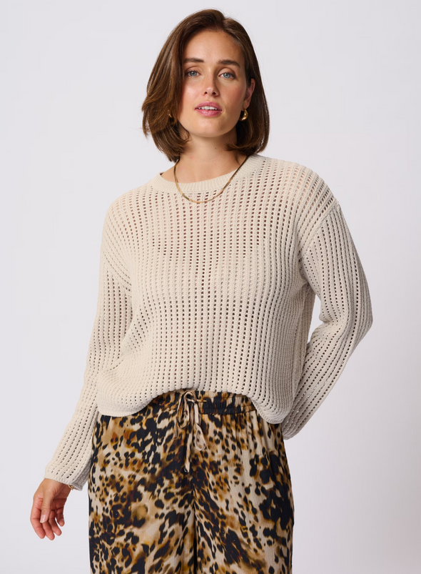 Solar Pullover in Feather Gray from Kaffe