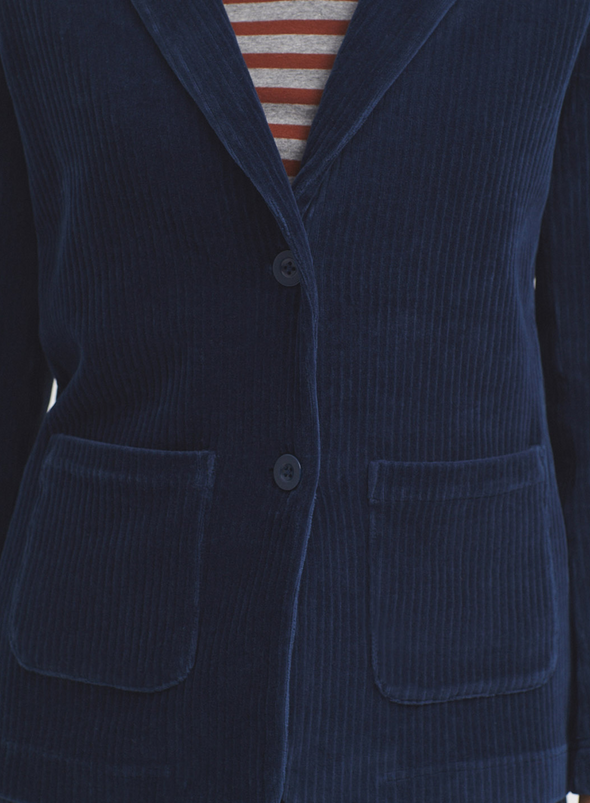 Stretch Corduroy Blazer in Blue from Nice Things
