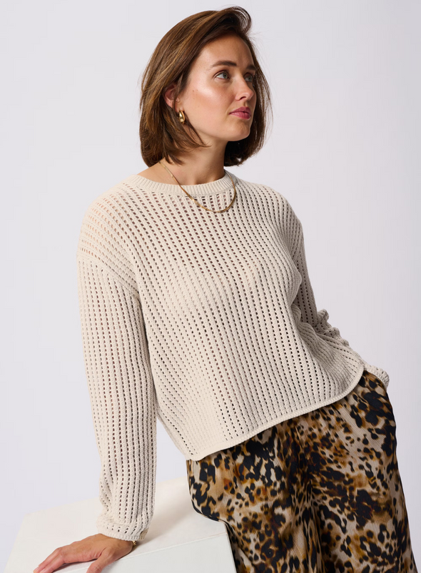 Solar Pullover in Feather Gray from Kaffe