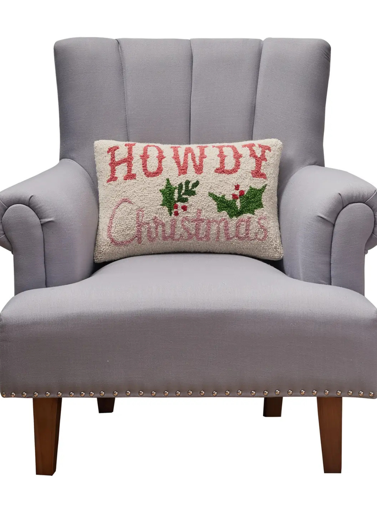 Pink Western Howdy Hook Cushion from Peking Handicraft