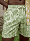 Mimizan Swim Shorts in Patterned Kaki from Faguo