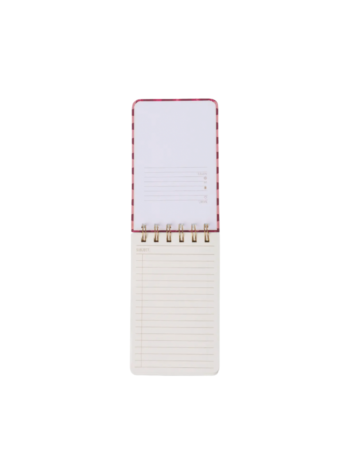 Designworks Tulip Twin Wire Notepad Pinwheel Pink