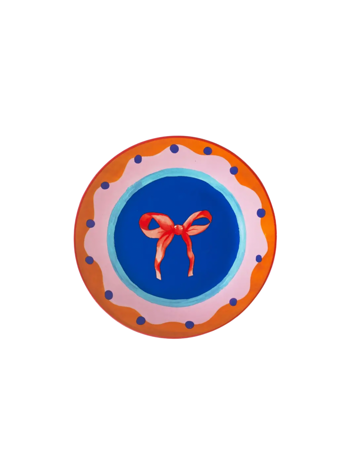 Eleanor Bowmer Bow Cake Plate in Orange