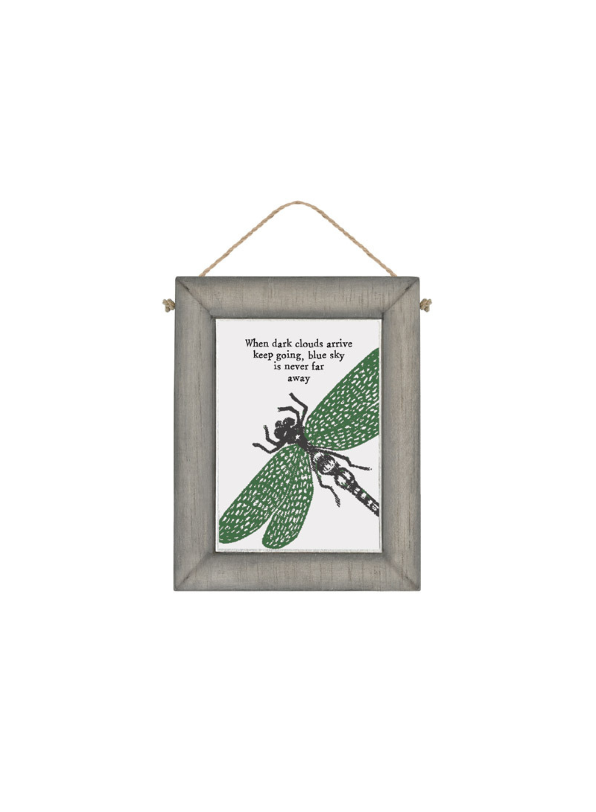 East of India Block print picture Dragonfly