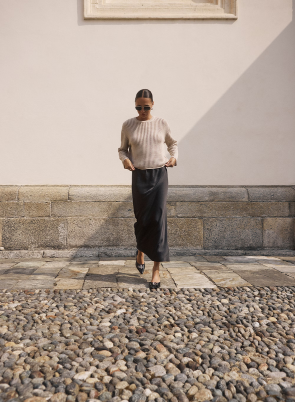 Solar Pullover in Feather Gray from Kaffe