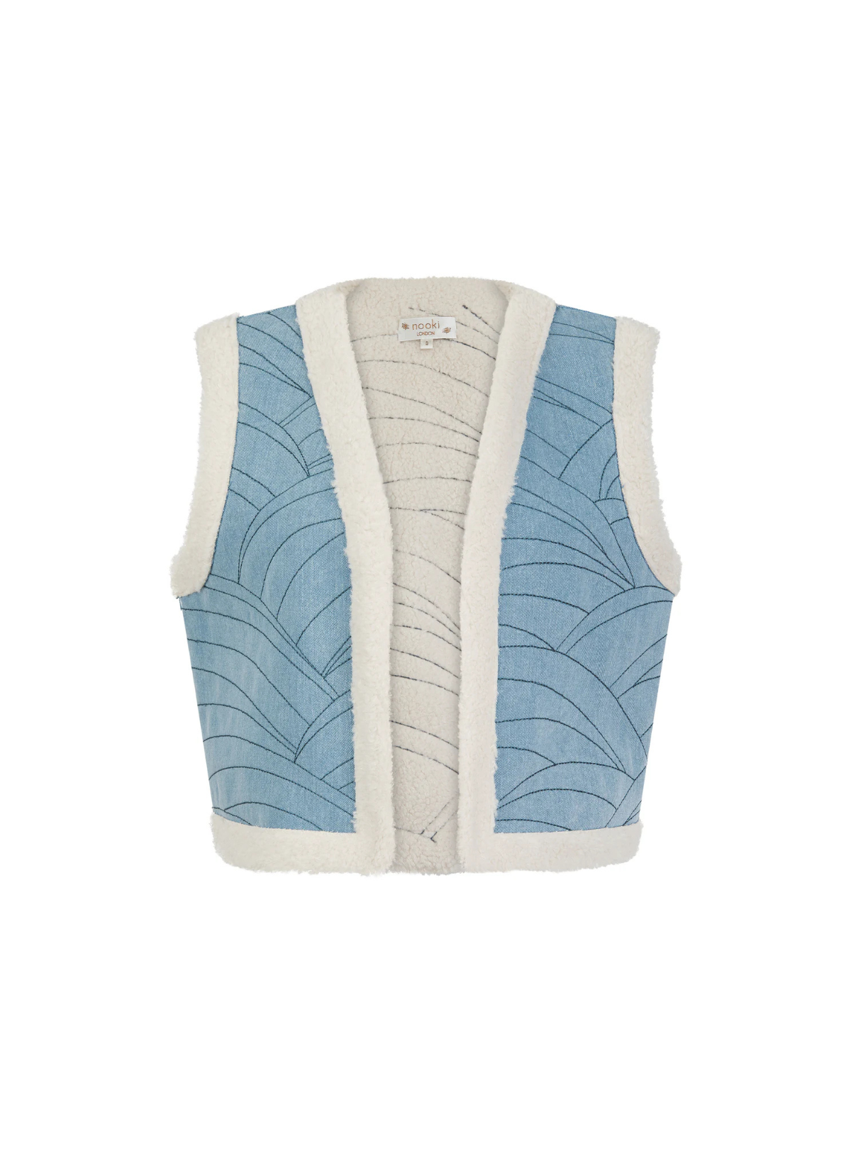 Sommer Denim Gilet in Light blue from Nooki