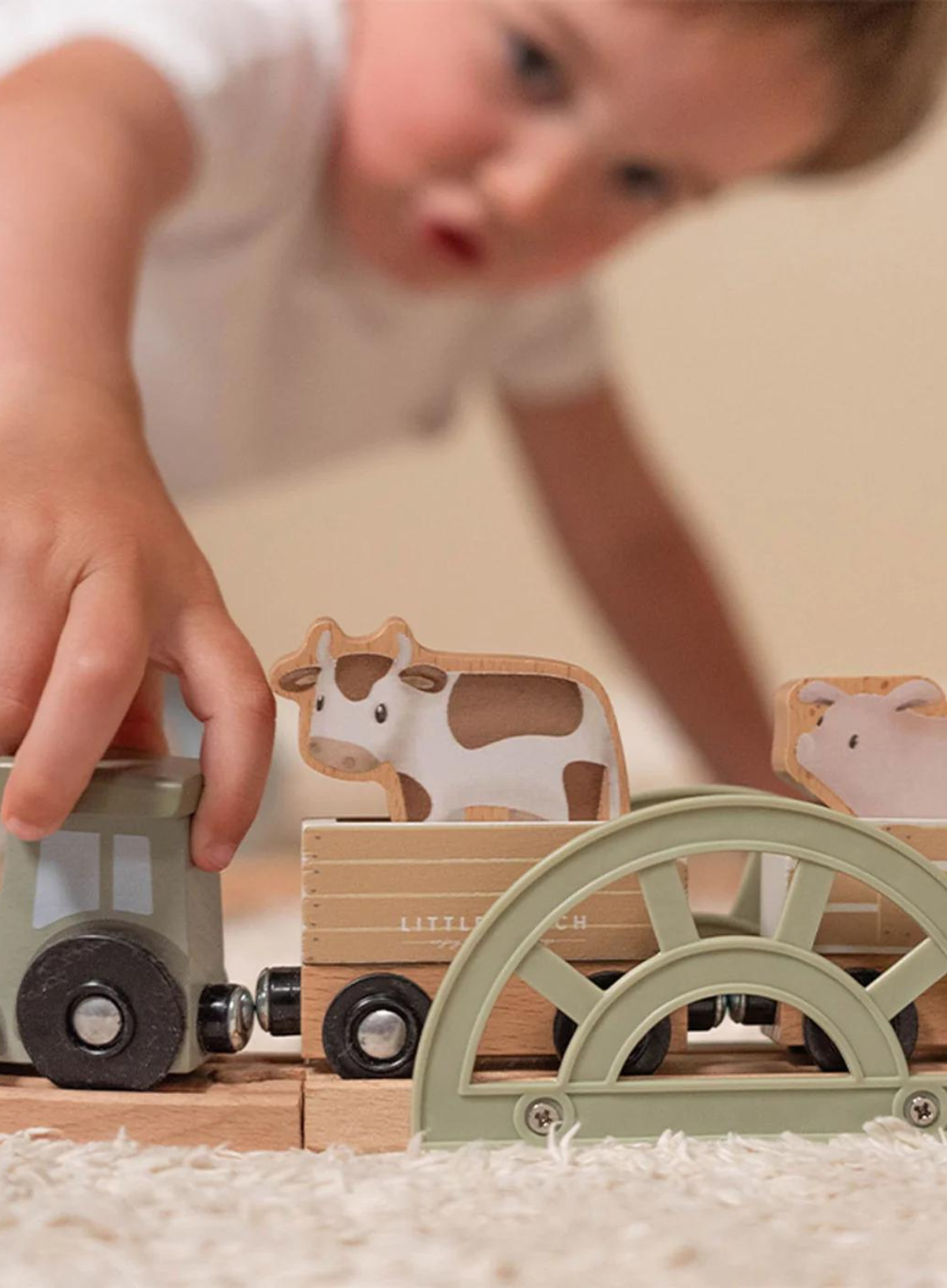 Little Farm Wooden Train Track from Little Dutch