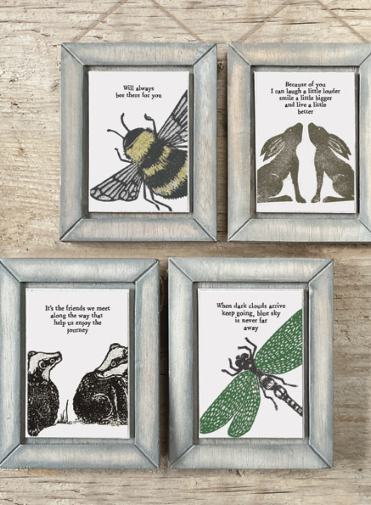 East of India Block print picture Dragonfly