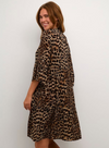 Hera Amber Dress Printed in Classic Leopard from Kaffe