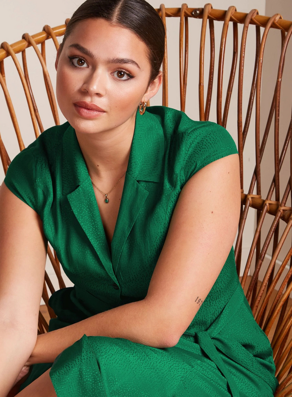 Violante Dress Saxon in Ultra Green from King Louie