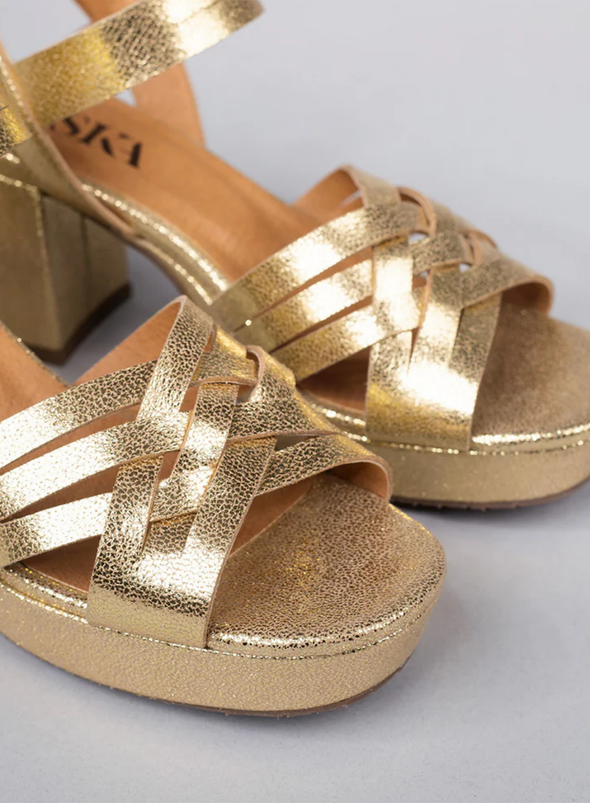 Carlota Heels in Gold from Esska
