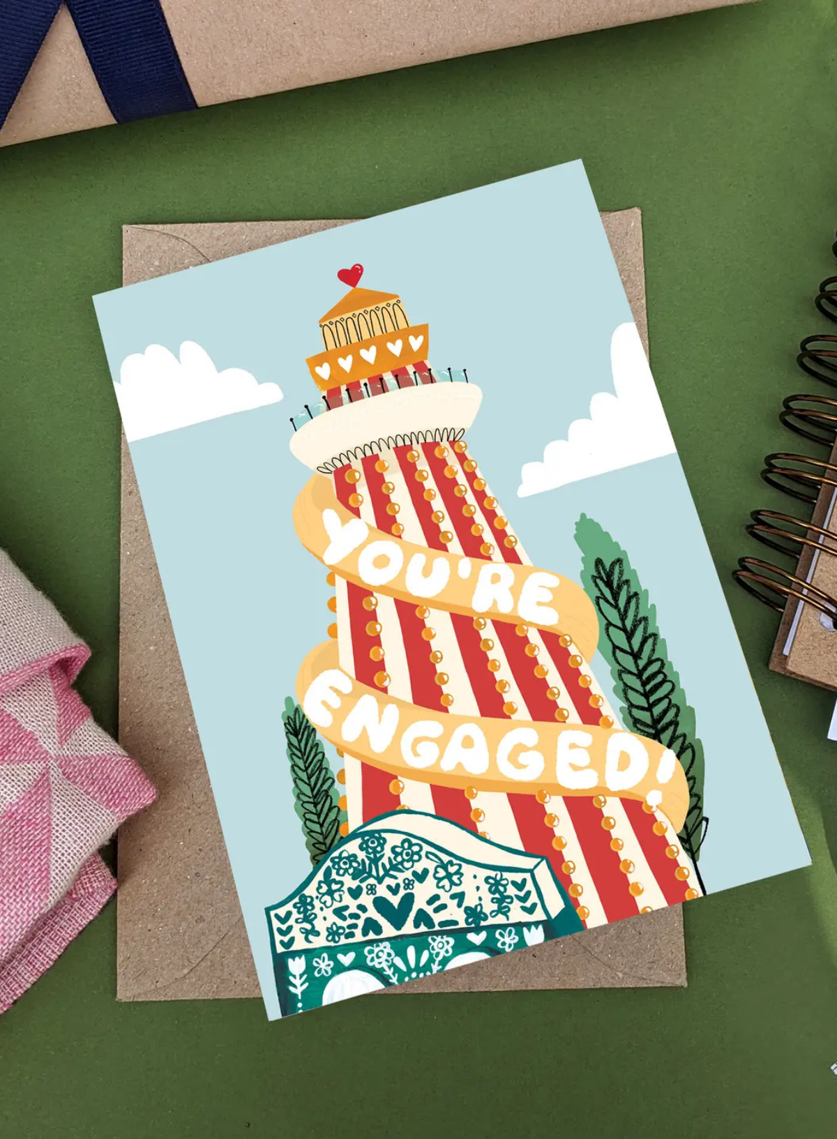 Engagement Card Helter Skelter from Callie Stay Cool