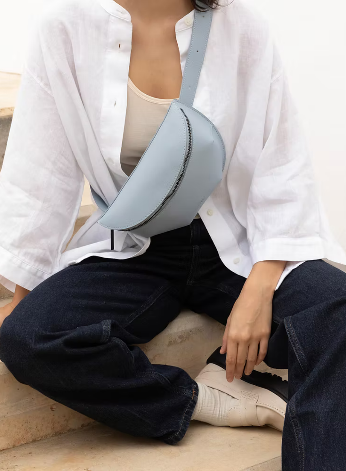 Susuki Belt Bag in Cloud from Monk & Anna