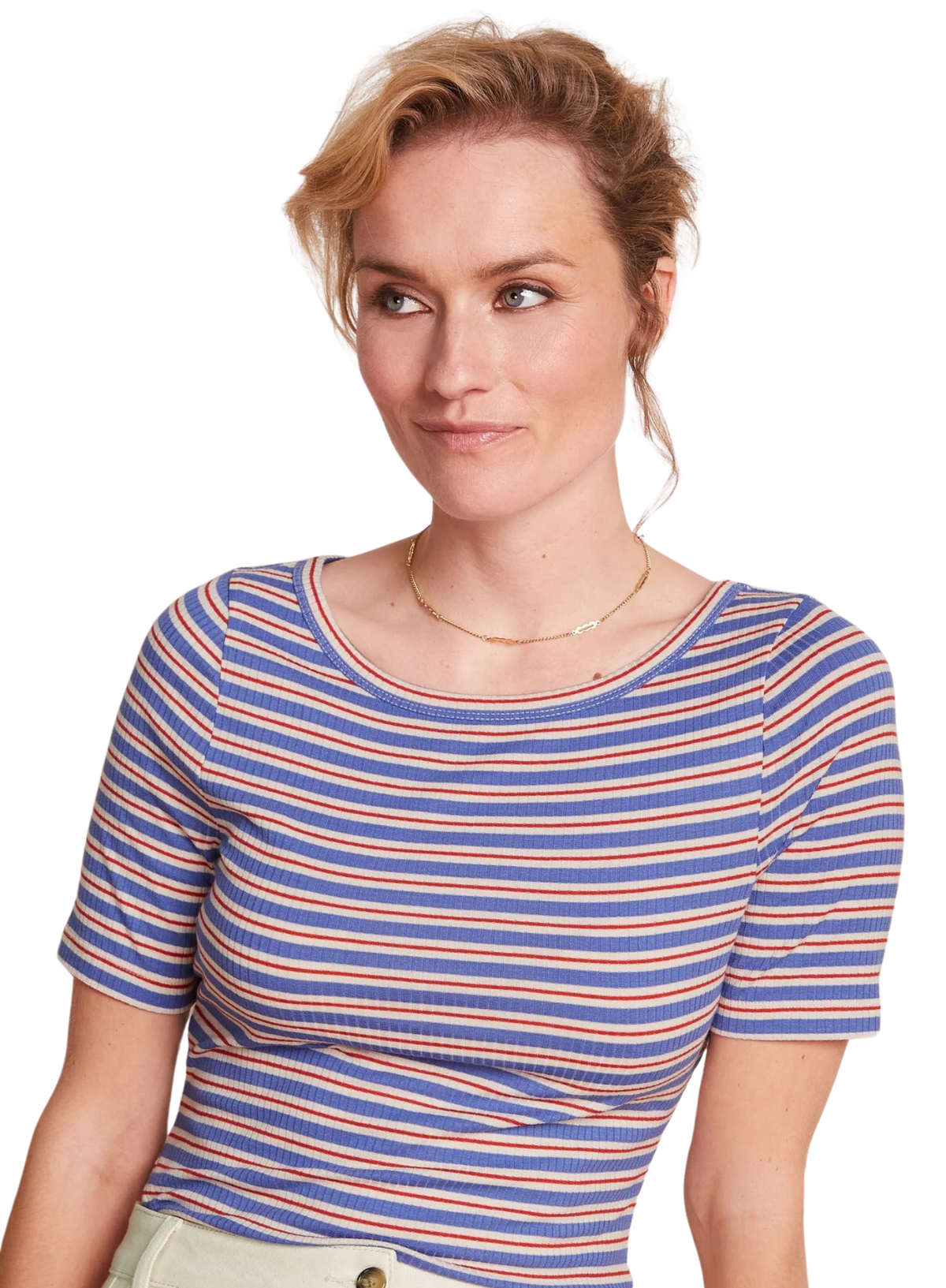 Lili Tee Surf Stripe in Baja Blue from King Louie