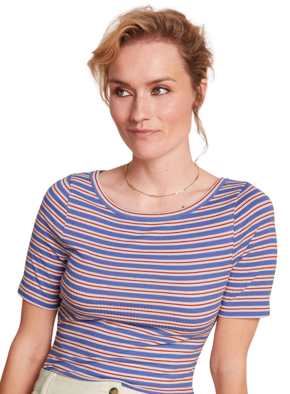 Lili Tee Surf Stripe in Baja Blue from King Louie