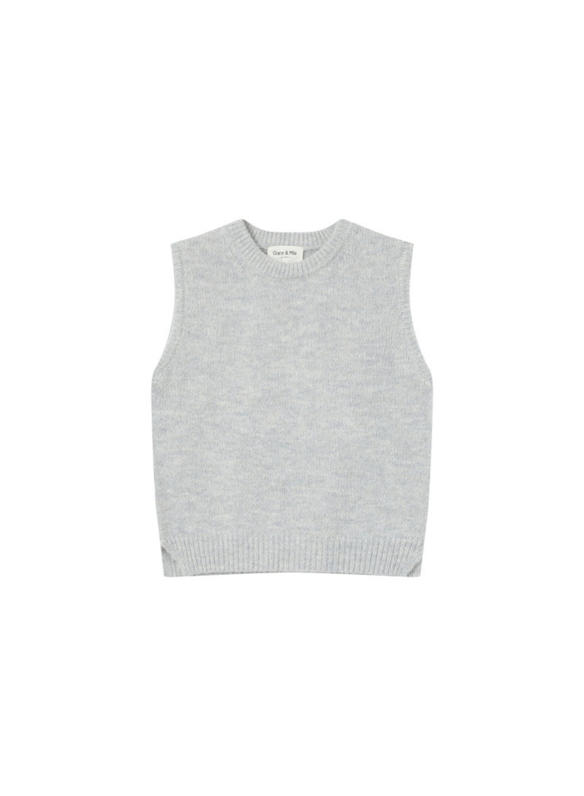 Say Knit Vest in Grey from Grace & Mila