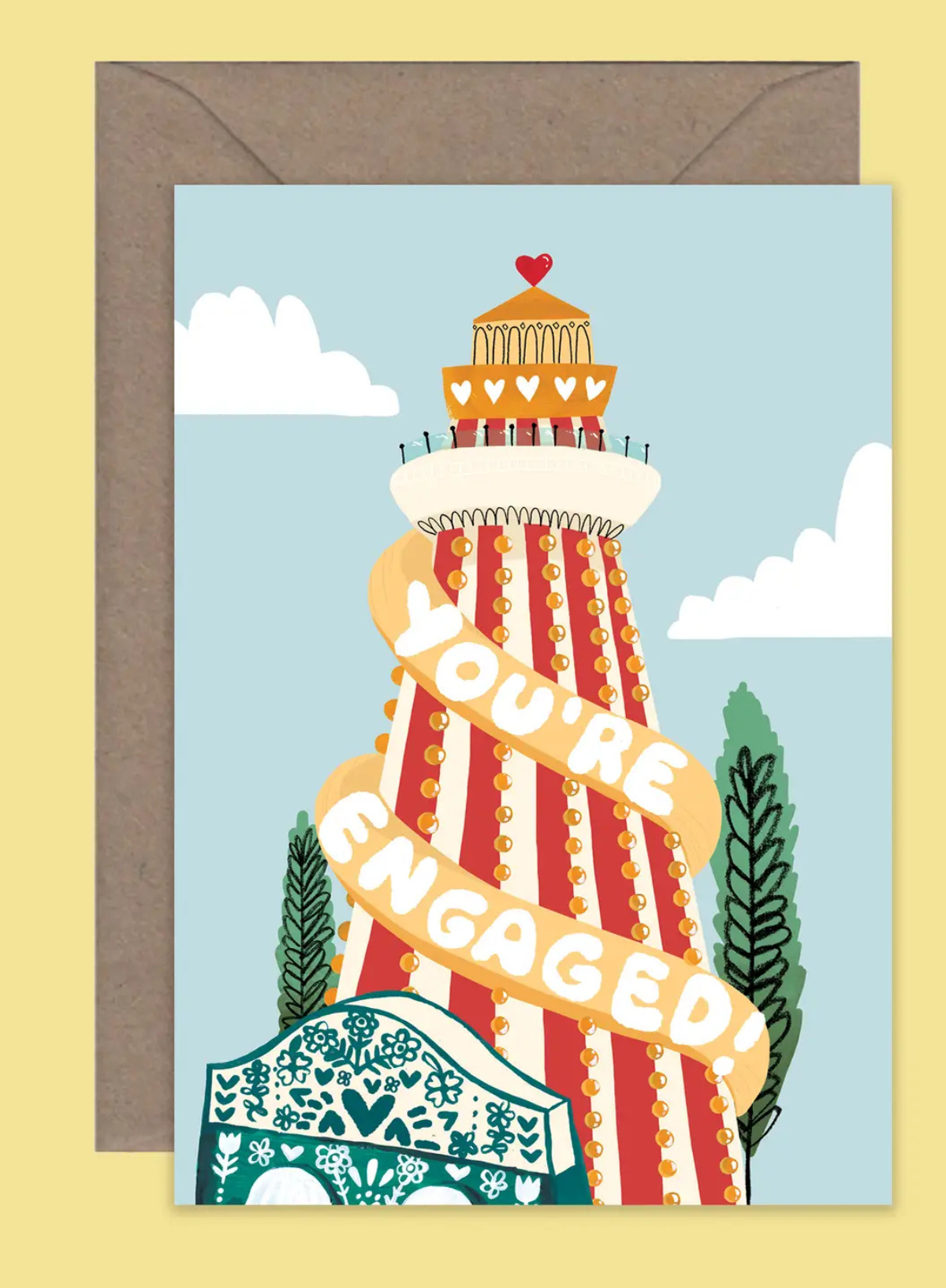 Engagement Card Helter Skelter from Callie Stay Cool