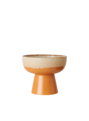70s Ceramics Tapas Bowl on Base S in Dunes from HK Living
