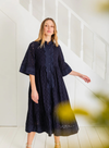 Koko Broderie Dress in Navy from Bonté