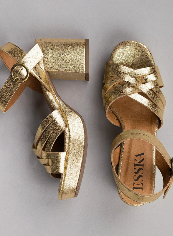 Carlota Heels in Gold from Esska