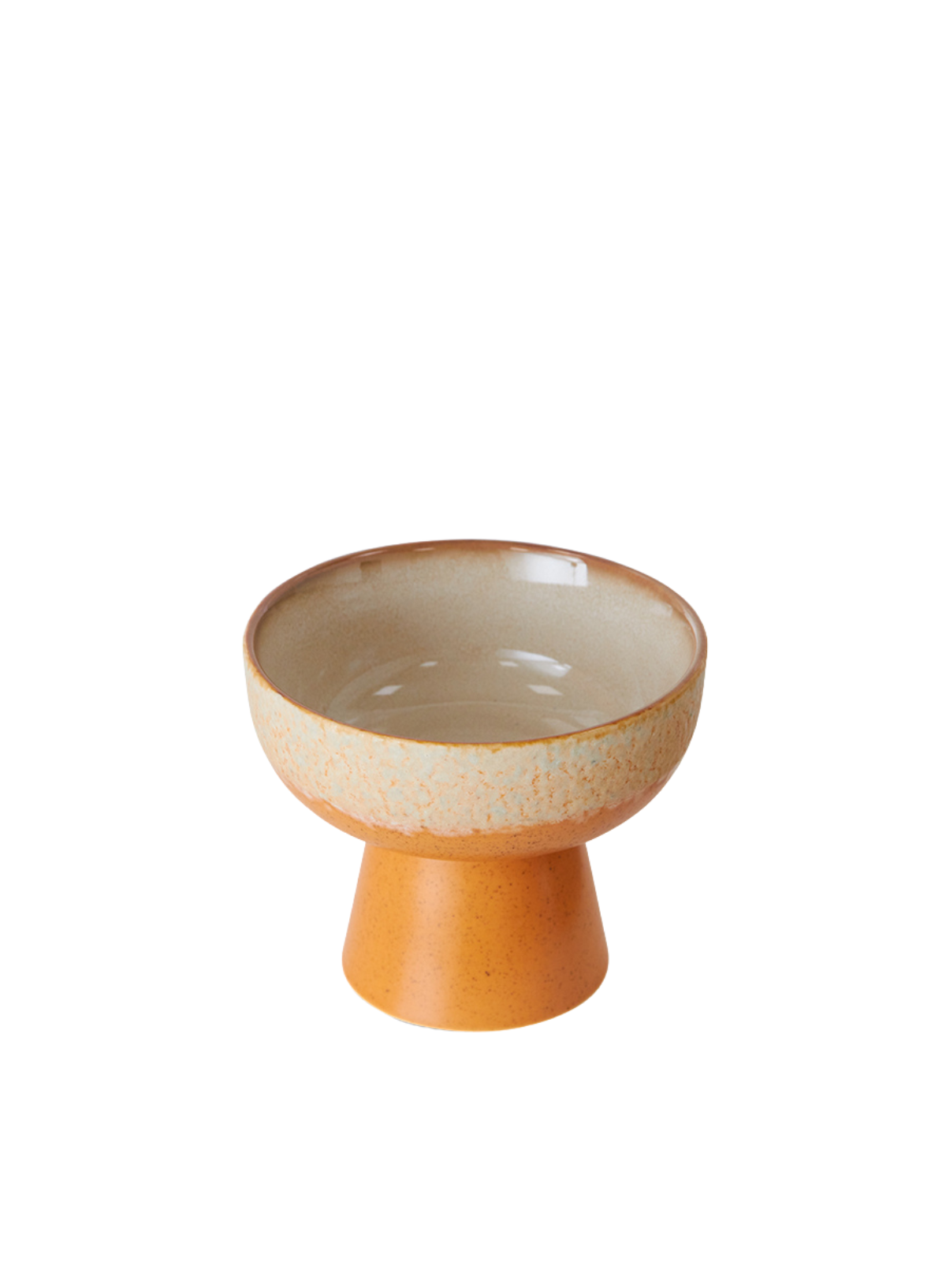 70s Ceramics Tapas Bowl on Base S in Dunes from HK Living