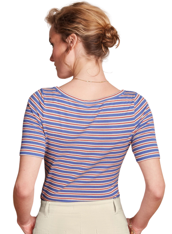 Lili Tee Surf Stripe in Baja Blue from King Louie